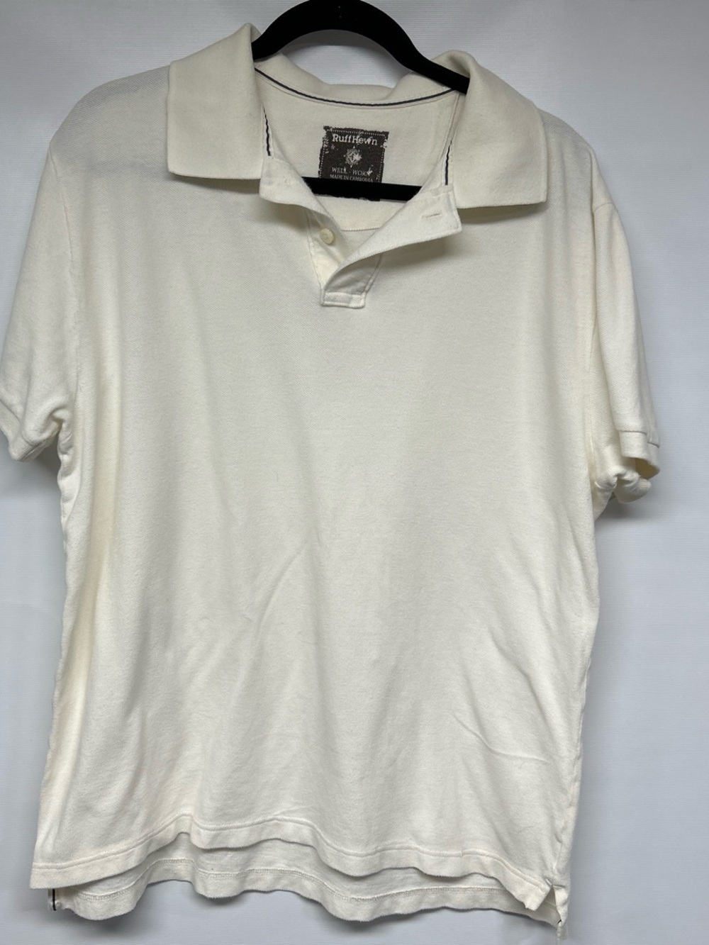 Ruff Hewn Men's Off-White Polo Shirt